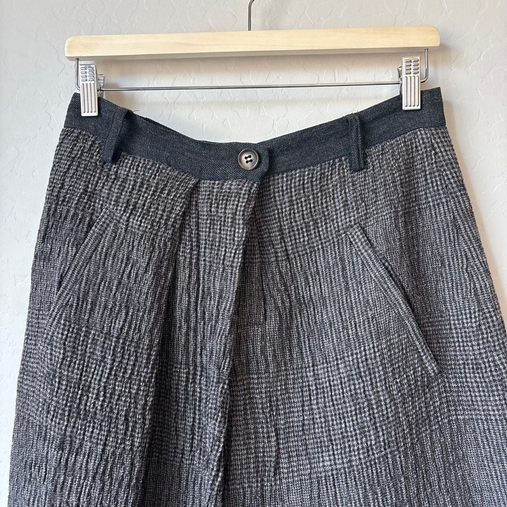 Ivan Grundahl Copenhagen Wool Blend Wide Leg Cropped Trousers Grey Size 38‎ - Picture 3 of 8